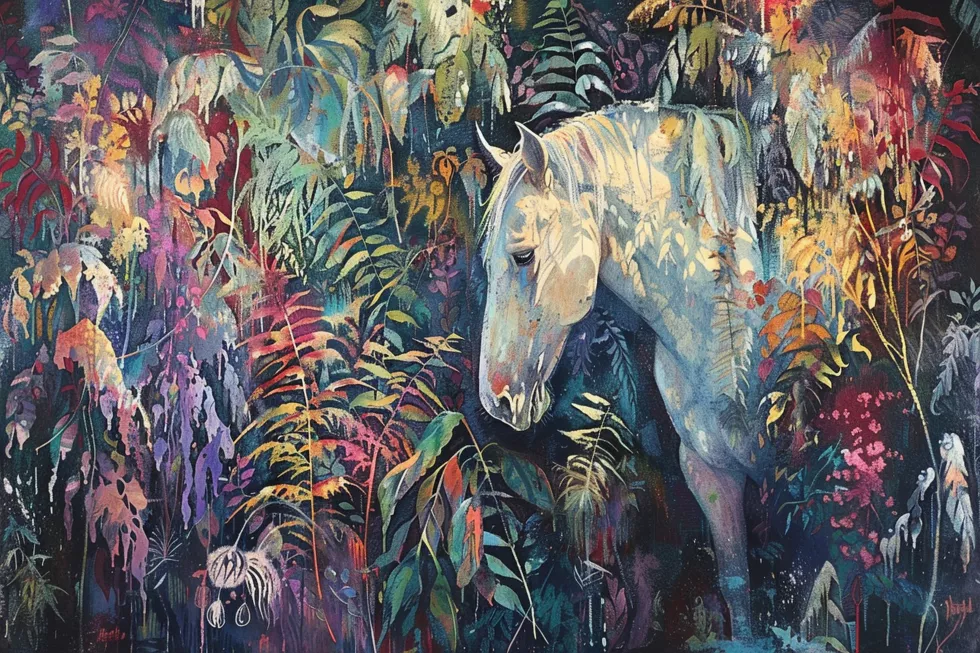 painting-horse-woods-with-title-title