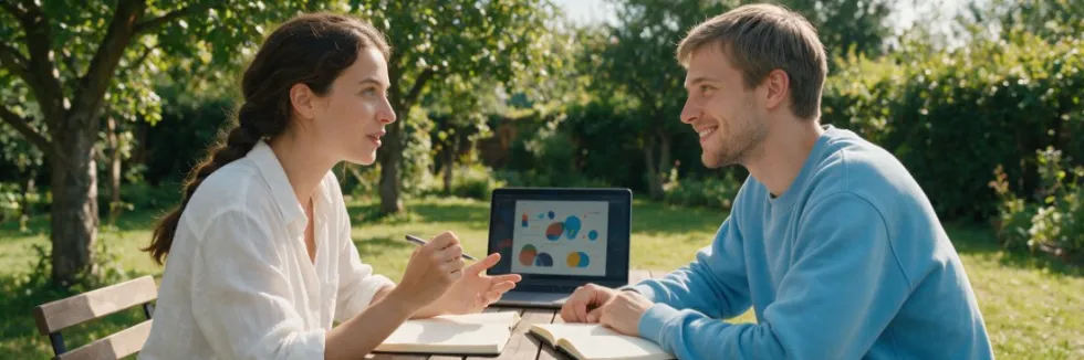 studentka-i-student-ucza-sie-niemieckiego-i-angielskiego-w-ogrodzie