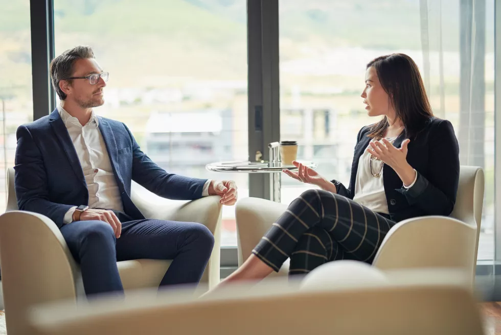 discussion-investor-businesswoman-meeting-conversation-collaboration-company-growth-teamwork-talking-financial-manager-planning-strategy-feedback-report-project-funding