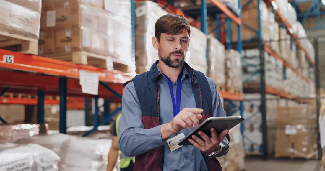 shipping-distribution-man-with-tablet-warehouse-stock-inspection-inventory-check-freight-logistics-export-checklist-employee-delivery-supply-chain-quality-control
