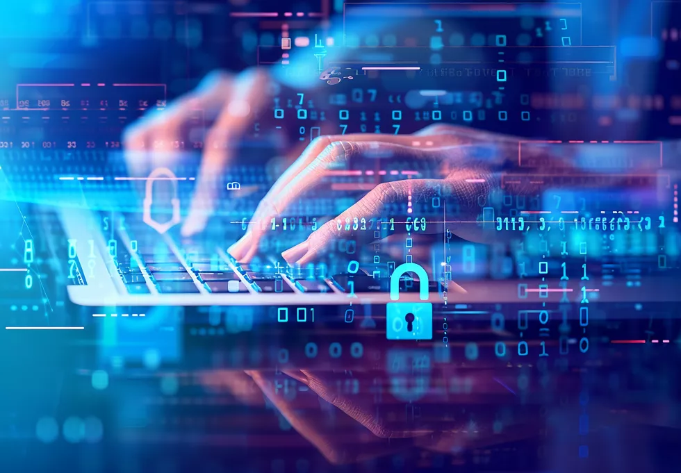 computer-screen-with-lock-it-person-typing-keyboard