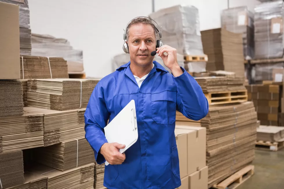 serious-warehouse-worker-using-headset