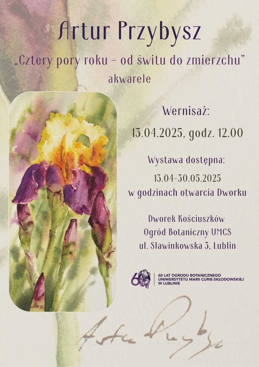 Wystawa Artura Przybysza „Cztery pory roku – od świtu do zmierzchu” w Dworku Kościuszków