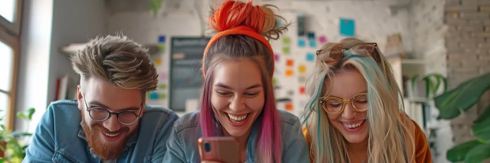 Komunikacja-marketingowa-i-social-media-test-mlodzi-tworcy-ogladaja-posty-na-telefonie
