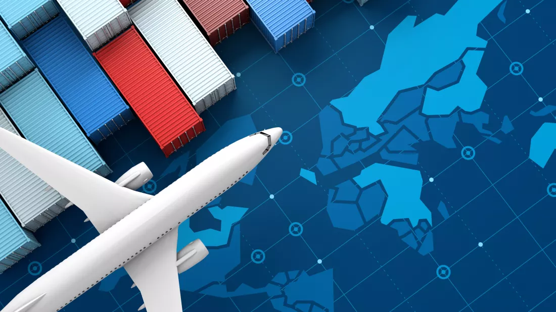 container-cargo-ship-airplane-import-export-business-logistic-digital-world-map