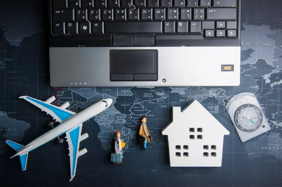 high-angle-view-objects-world-map