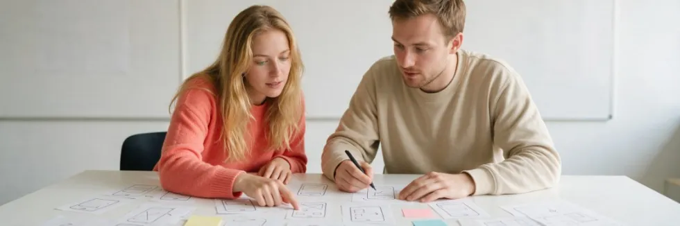 studentka-testuje-papierowy-prototyp-aplikacji