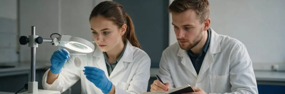 Analityka-kryminalistyczna-i-sadowa-test-studenci-badaja-odcisk-palca
