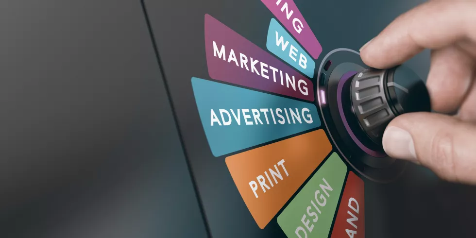hand-turning-switch-select-marketing-communication-strategy-advertising-solutions-concept