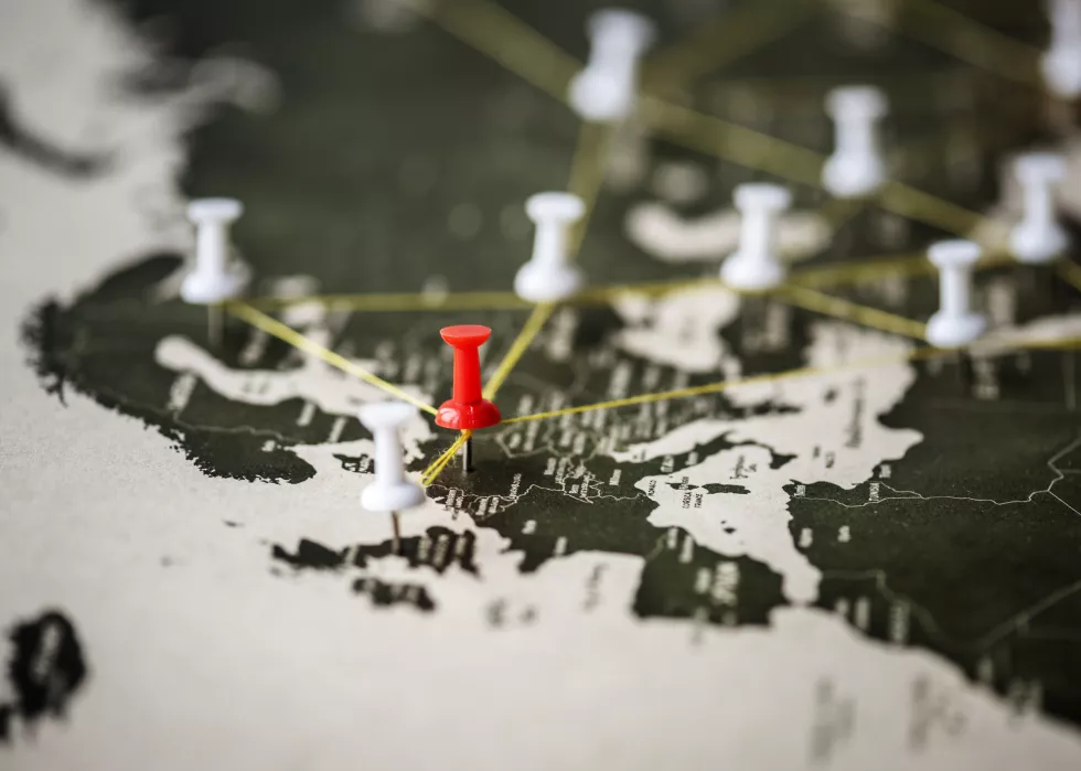 closeup-pins-world-map-journey-travel