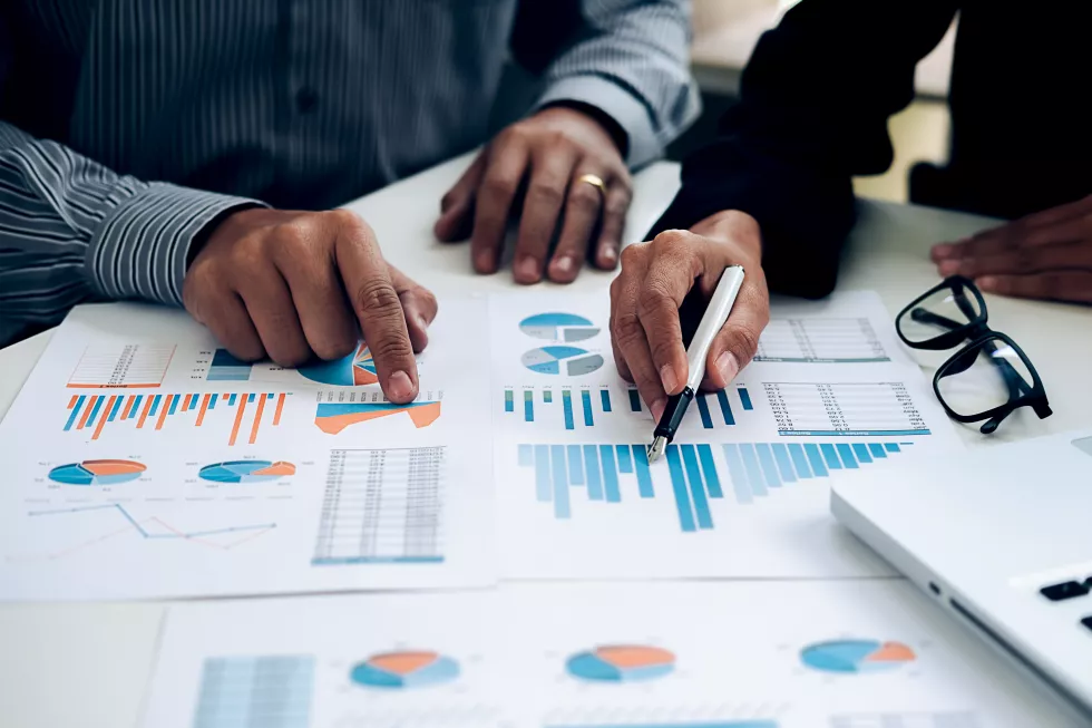 business-working-office-with-laptop-documents-his-desk