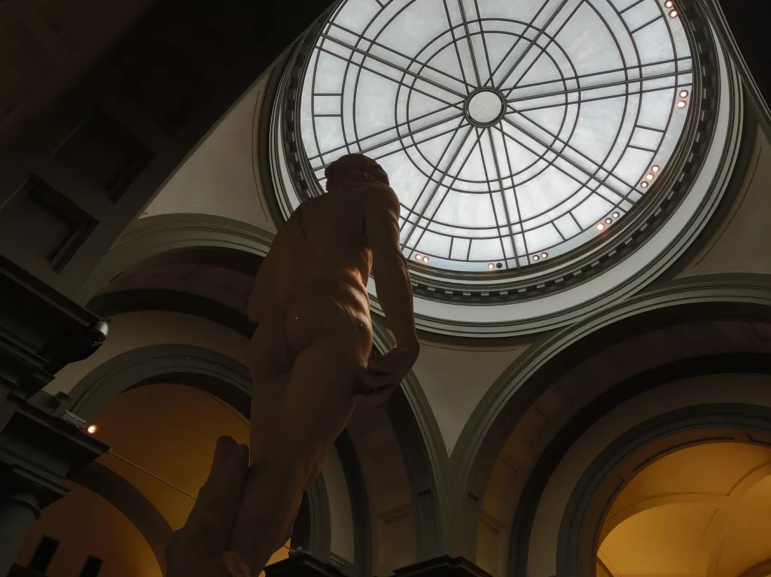 low-angle-view-statues-building