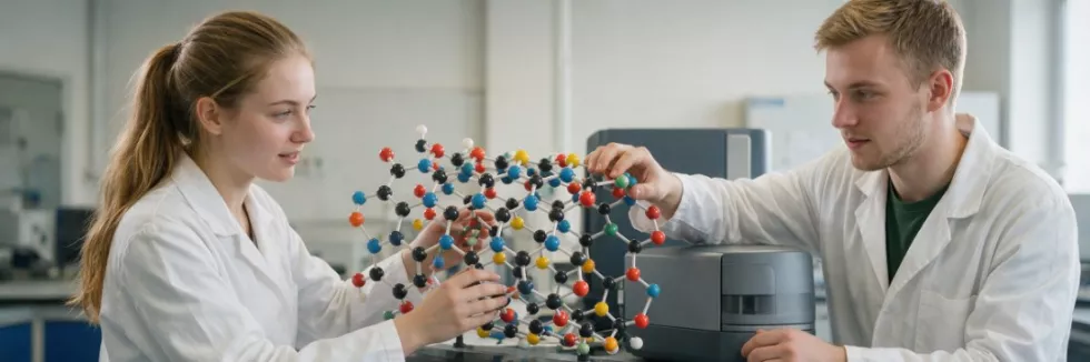 studenci-ogladaja-model-nanorurki-weglowej-w-laboratorium