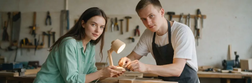studenci-szlifuja-prototyp-drewnianej-lampy