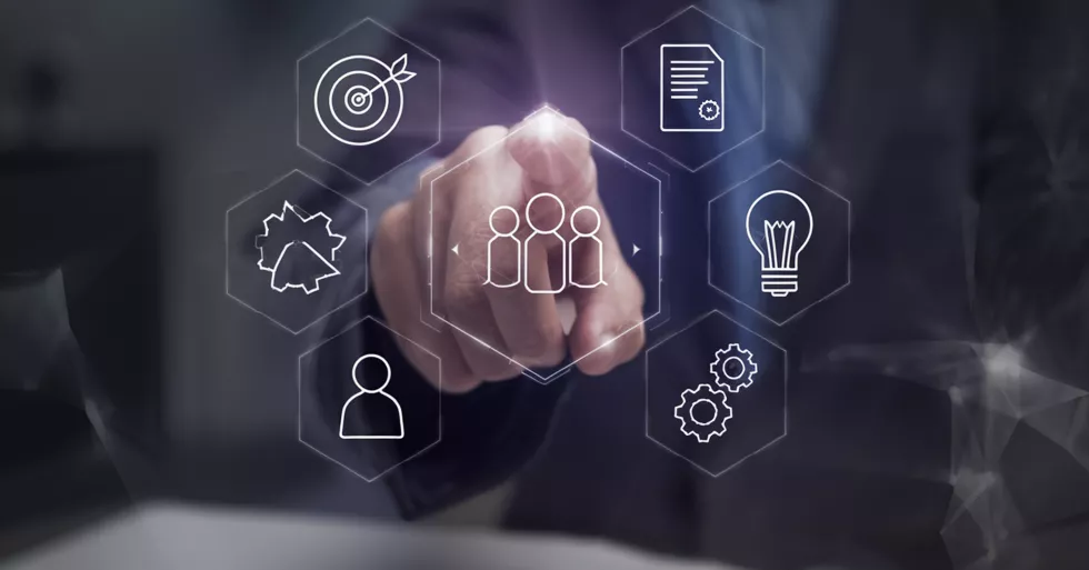 businessman-holding-human-resources-solutions-icons-human-resources-management-tool-used-mana