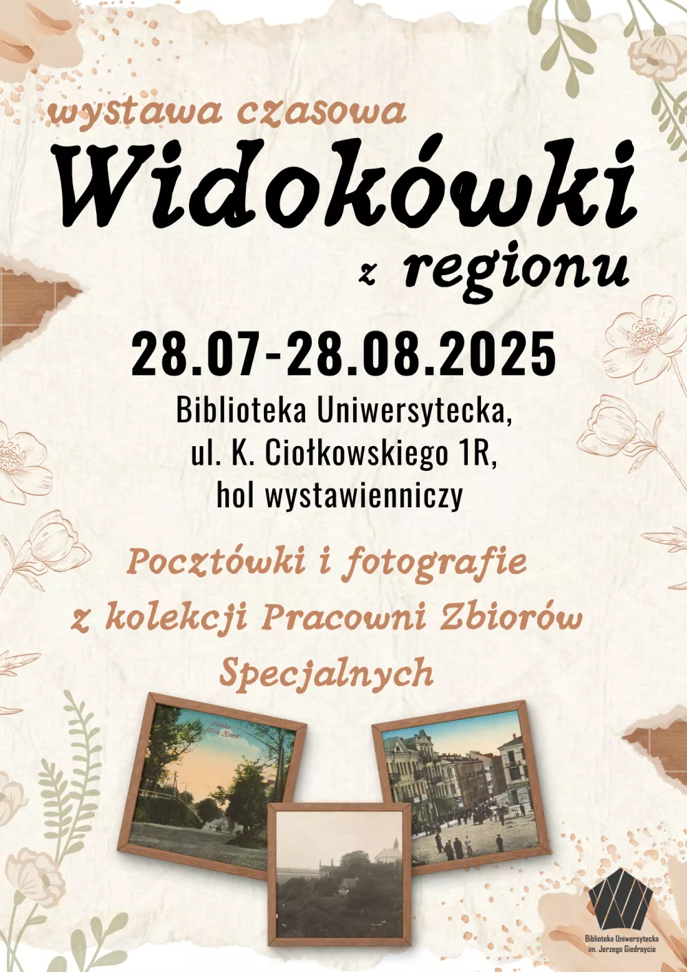Widokówki z regionu - wystawa w Bibliotece Uniwersyteckiej UwB