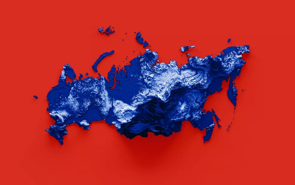 russia-map-with-flag-colors-blue-red-shaded-relief-map-3d-illustration