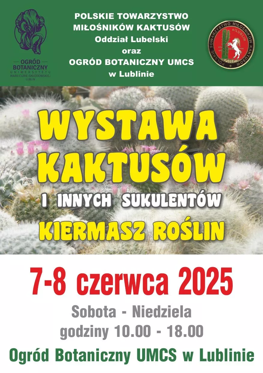 Wystawa kaktusów i innych sukulentów w Ogrodzie Botanicznym UMCS