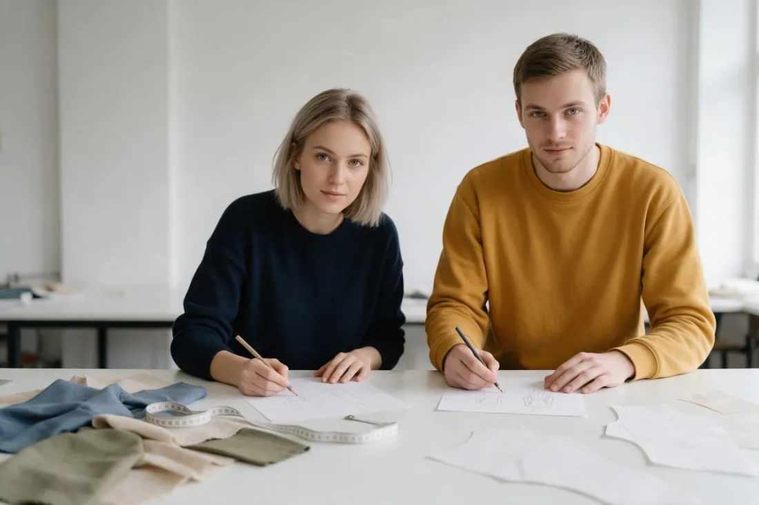studenci-projektuja-ubrania-na-szkicach